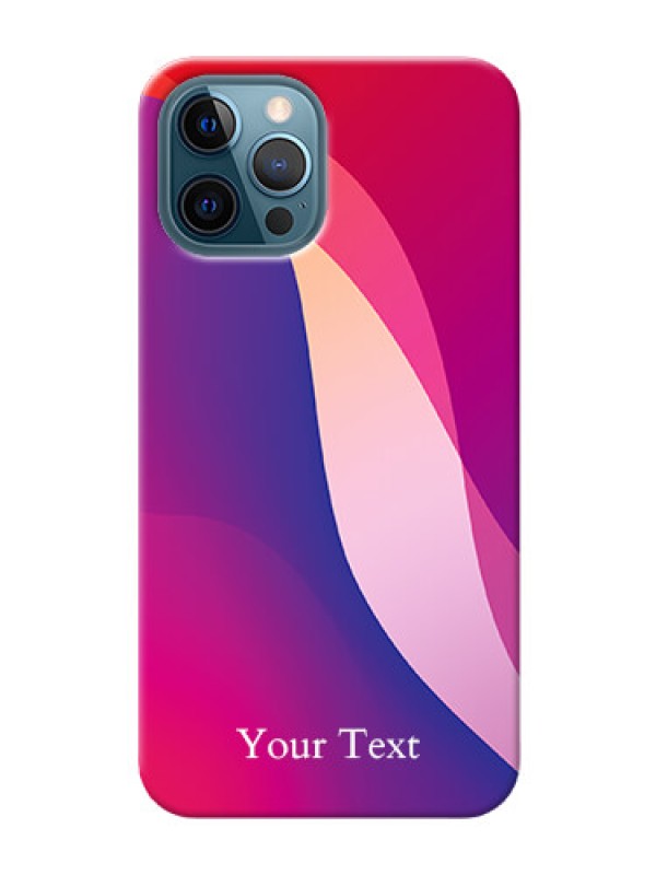 Custom iPhone 12 Pro Mobile Back Covers: Digital abstract Overlap Design