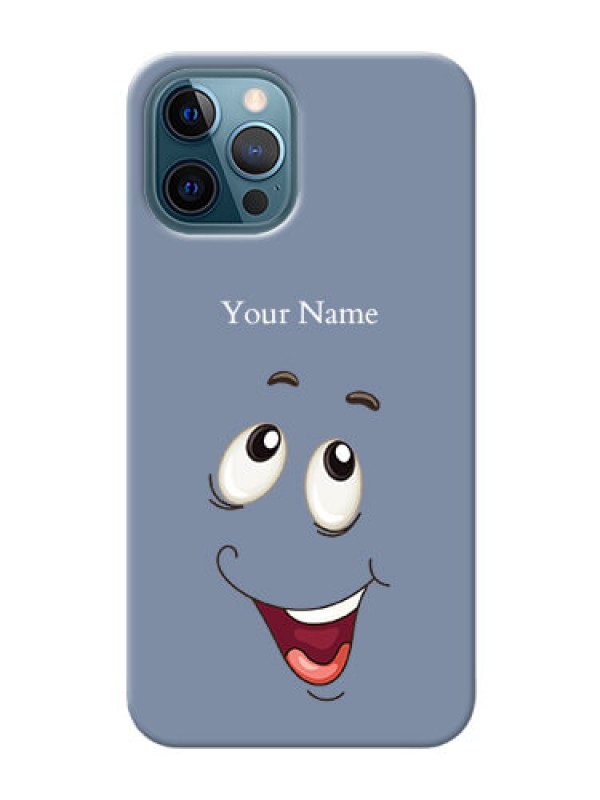Custom iPhone 12 Pro Phone Back Covers: Laughing Cartoon Face Design