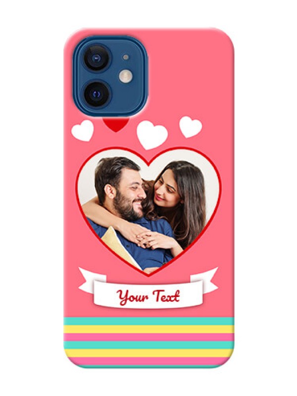 Custom iPhone 12 Personalised mobile covers: Love Doodle Design