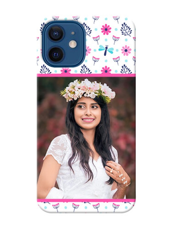 Custom iPhone 12 Mobile Covers: Colorful Flower Design