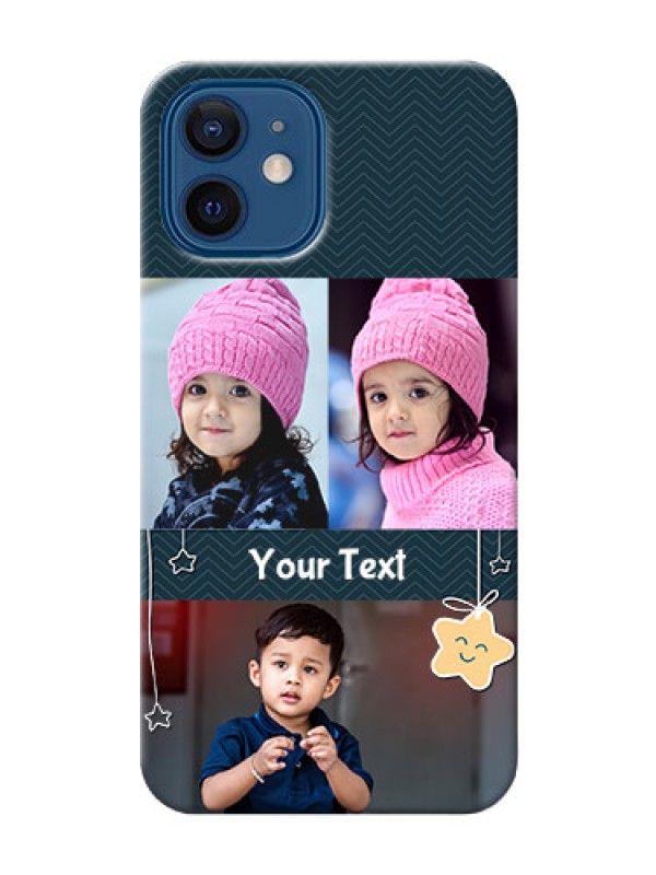 Custom iPhone 12 Mobile Back Covers Online: Hanging Stars Design