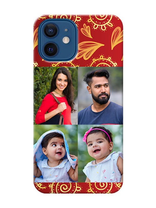 Custom iPhone 12 Mobile Phone Cases: 4 Image Traditional Design