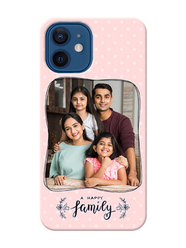 Custom iPhone 12 Personalized Phone Cases: Family with Dots Design