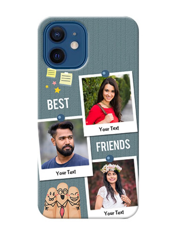 Custom iPhone 12 Mobile Cases: Sticky Frames and Friendship Design