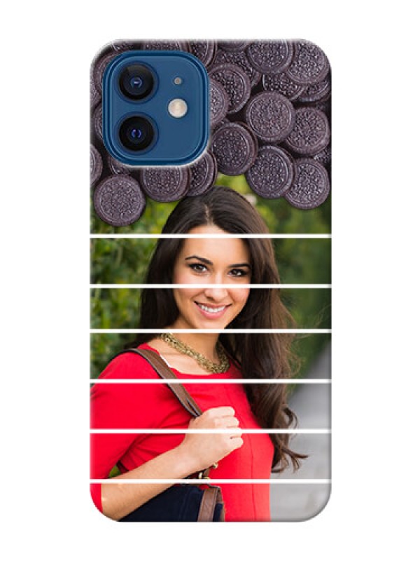 Custom iPhone 12 Custom Mobile Covers with Oreo Biscuit Design