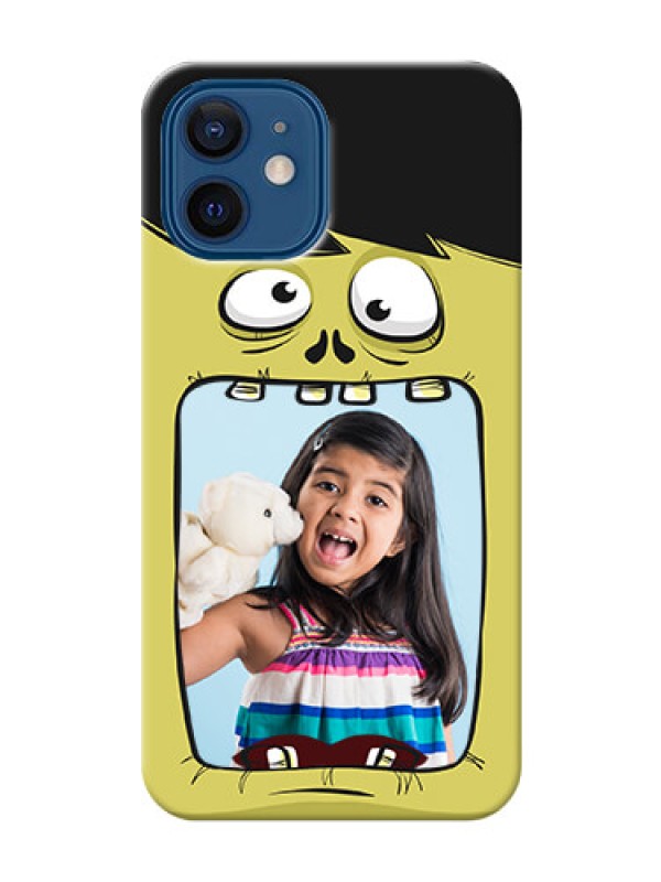 Custom iPhone 12 Mobile Covers: Cartoon monster back case Design