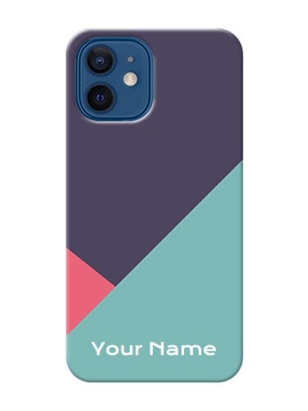 Custom iPhone 12 Custom Phone Cases: Tri Color abstract Design