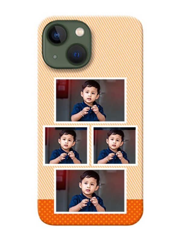 Custom iPhone 13 Mini Mobile Back Covers: Bulk Photos Upload Design