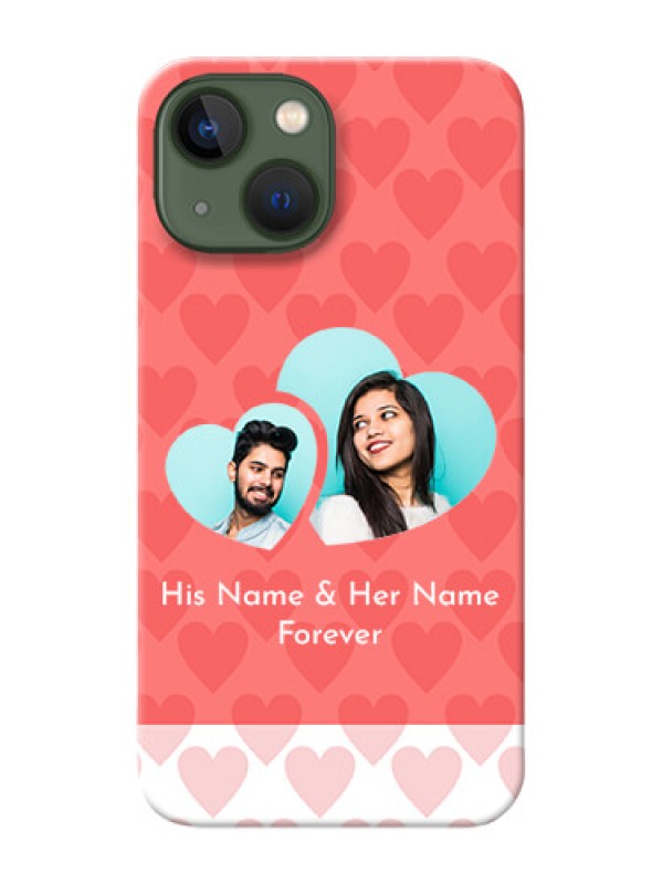 Custom iPhone 13 Mini personalized phone covers: Couple Pic Upload Design