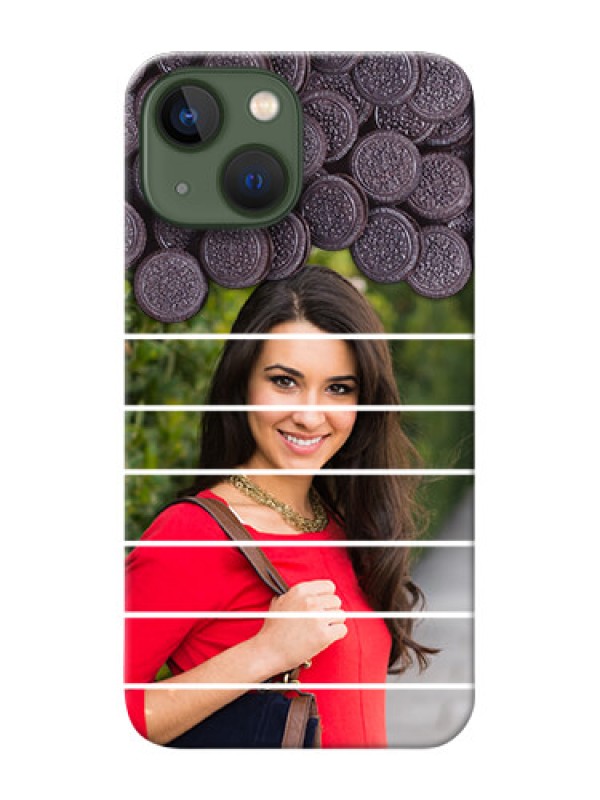 Custom iPhone 13 Mini Custom Mobile Covers with Oreo Biscuit Design