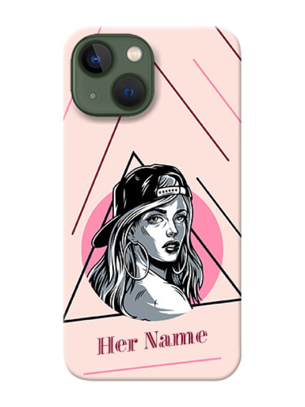 Custom iPhone 13 Mini Custom Phone Cases: Rockstar Girl Design