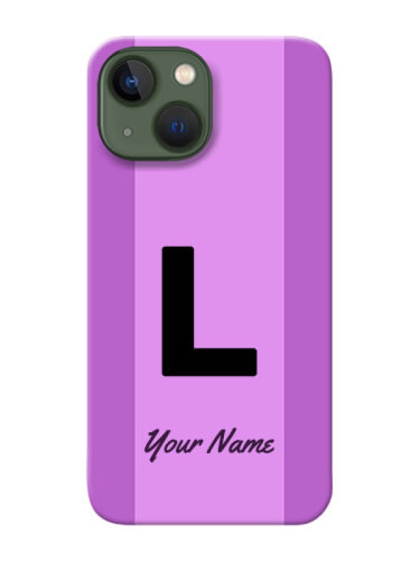 Custom iPhone 13 Mini Back Covers: Tri-color custom text Design