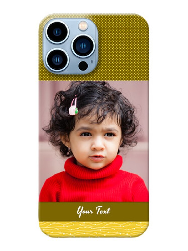 Custom iPhone 13 Pro Max custom mobile back covers: Simple Green Color Design