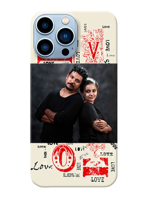Custom iPhone 13 Pro Max mobile cases online: Trendy Love Design Case