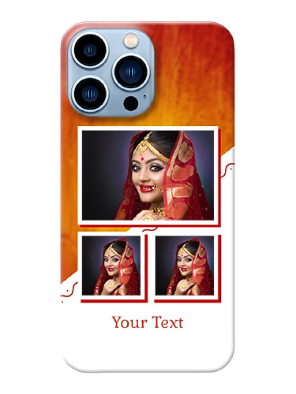 Custom iPhone 13 Pro Max Personalised Phone Cases: Wedding Memories Design