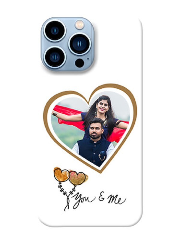 Custom iPhone 13 Pro Max customized phone cases: You & Me Design
