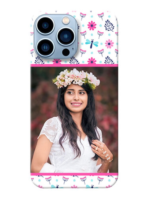 Custom iPhone 13 Pro Max Mobile Covers: Colorful Flower Design