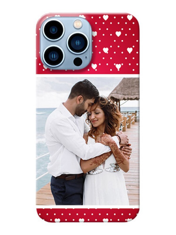 Custom iPhone 13 Pro Max custom back covers: Hearts Mobile Case Design