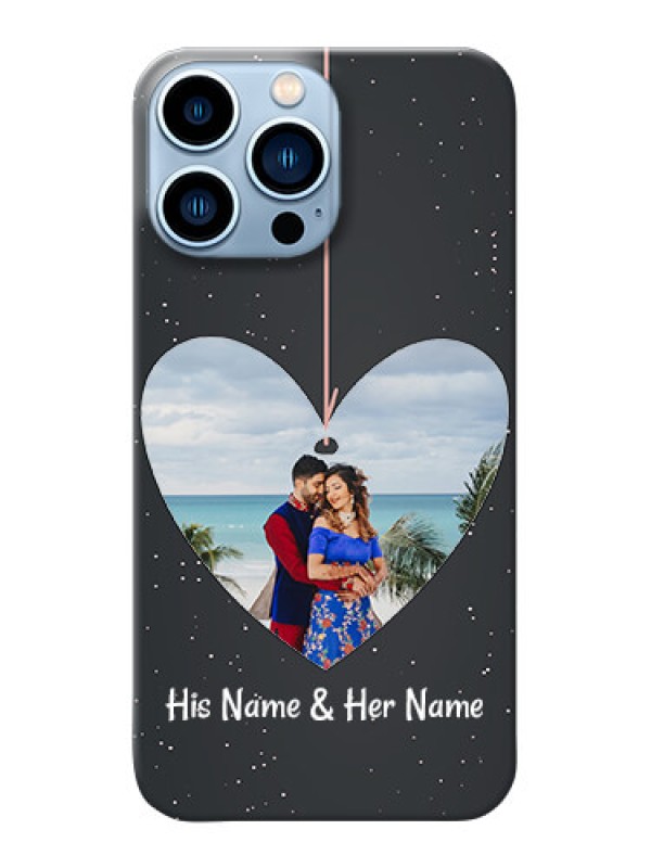 Custom iPhone 13 Pro Max custom phone cases: Hanging Heart Design