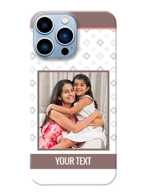 Custom iPhone 13 Pro Max custom back covers: Simple Diamond Design