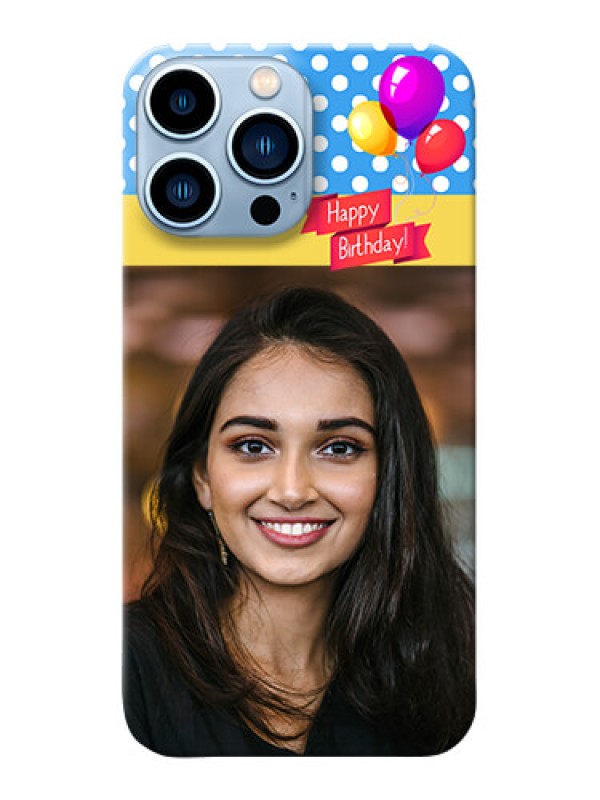 Custom iPhone 13 Pro Max custom mobile back covers: Happy Birthday Design