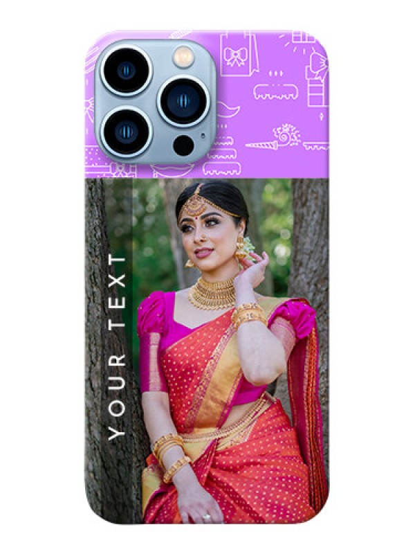 Custom iPhone 13 Pro Max Personalized Phone Cases: Birthday Icons Design