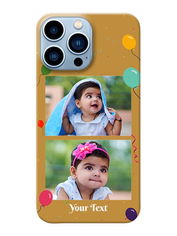 Custom iPhone 13 Pro Max Phone Covers: Image Holder with Birthday Celebrations Design