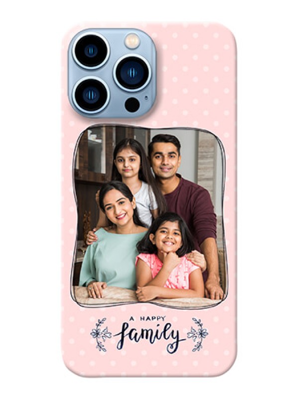 Custom iPhone 13 Pro Max Personalized Phone Cases: Family with Dots Design