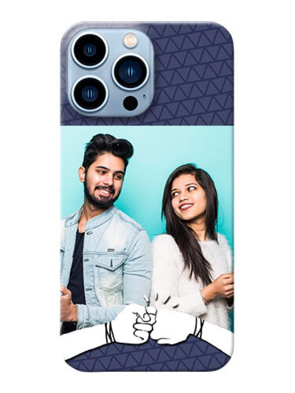 Custom iPhone 13 Pro Max Mobile Covers Online with Best Friends Design 