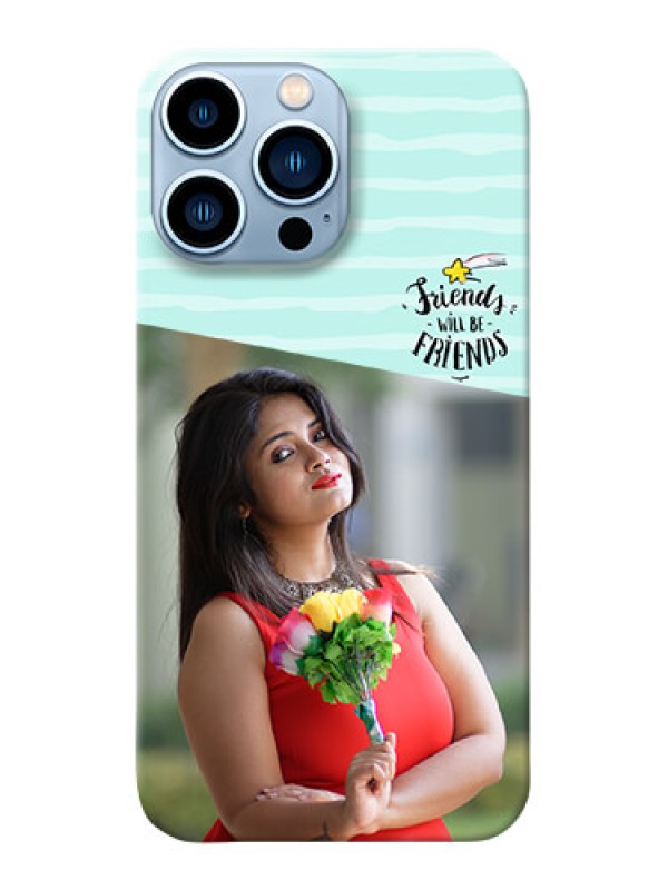 Custom iPhone 13 Pro Max Mobile Back Covers: Friends Picture Icon Design