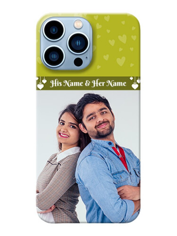 Custom iPhone 13 Pro Max custom mobile covers: You & Me Heart Design