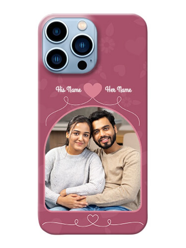 Custom iPhone 13 Pro Max mobile phone covers: Love Floral Design