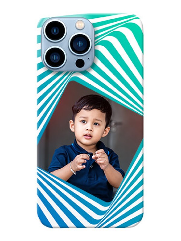 Custom iPhone 13 Pro Max Personalised Mobile Covers: Abstract Spiral Design