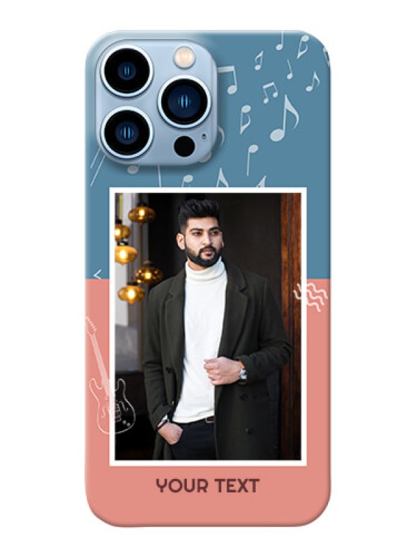 Custom iPhone 13 Pro Max Phone Back Covers with Color Musical Note Design