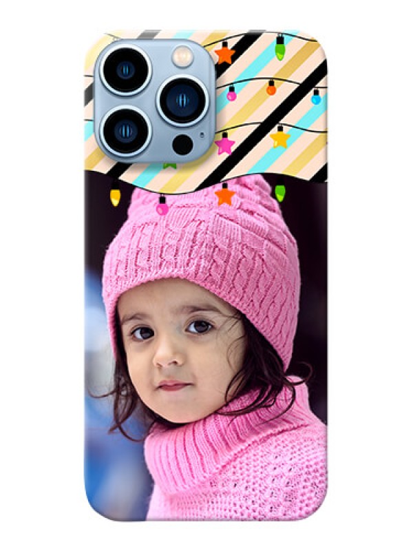 Custom iPhone 13 Pro Max Personalized Mobile Covers: Lights Hanging Design