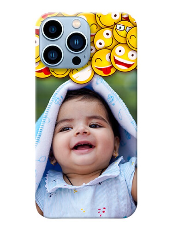 Custom iPhone 13 Pro Max Custom Phone Cases with Smiley Emoji Design