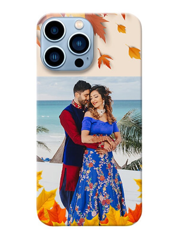 Custom iPhone 13 Pro Max Mobile Phone Cases: Autumn Maple Leaves Design