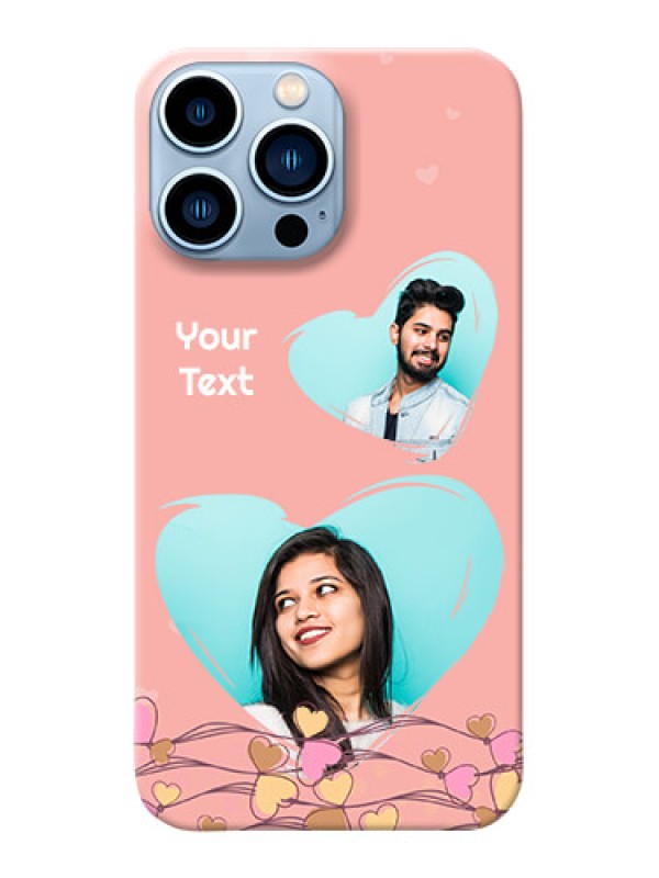 Custom iPhone 13 Pro Max customized phone cases: Love Doodle Design