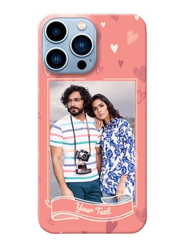 Custom iPhone 13 Pro Max custom mobile phone cases: love doodle art Design