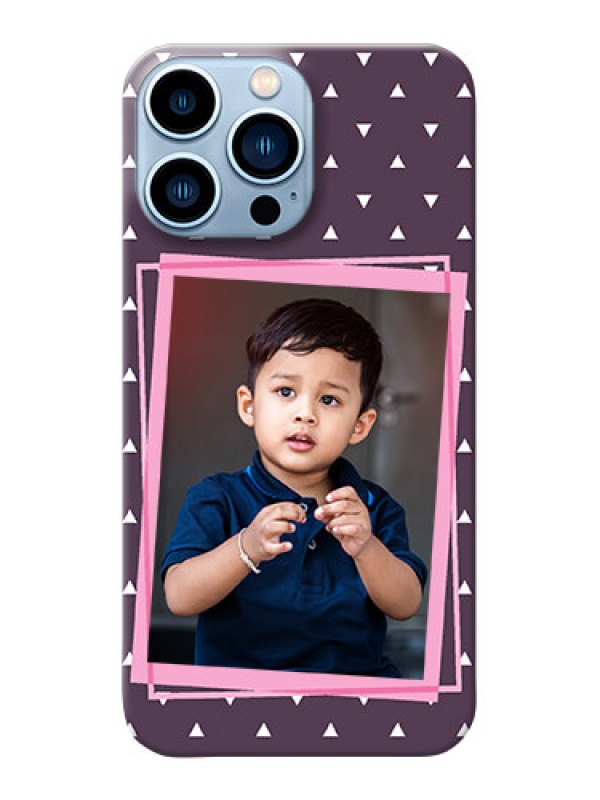 Custom iPhone 13 Pro Max Phone Cases: Triangle Pattern Dotted Design