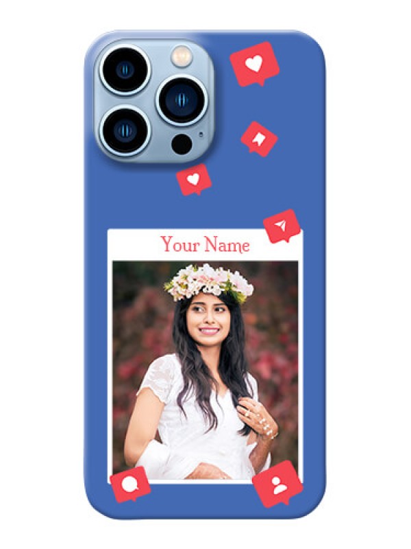 Custom iPhone 13 Pro Max Back Covers: Like Share And Comment Design