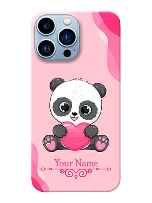 Custom iPhone 13 Pro Max Mobile Back Covers: Cute Panda Design