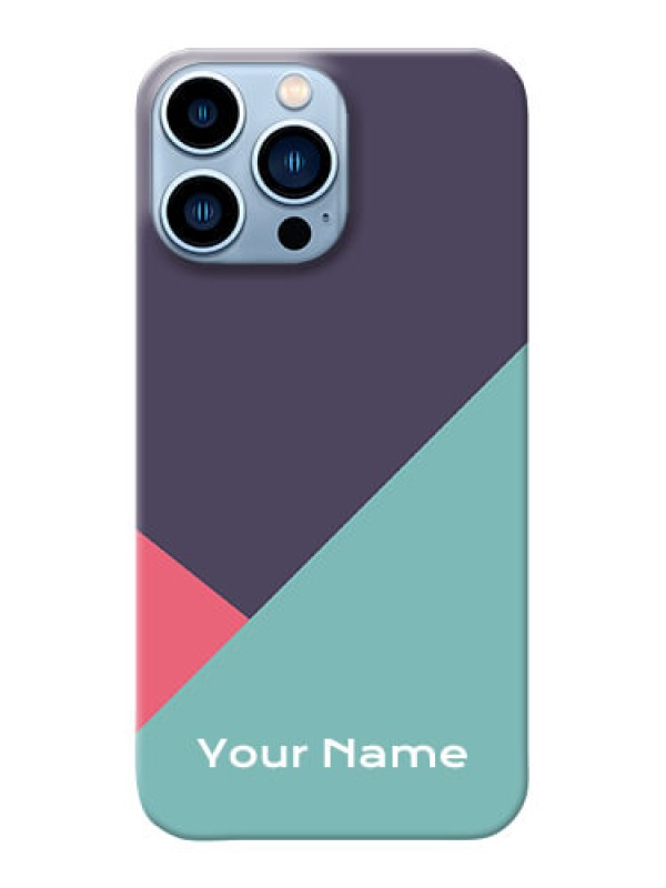 Custom iPhone 13 Pro Max Custom Phone Cases: Tri Color abstract Design