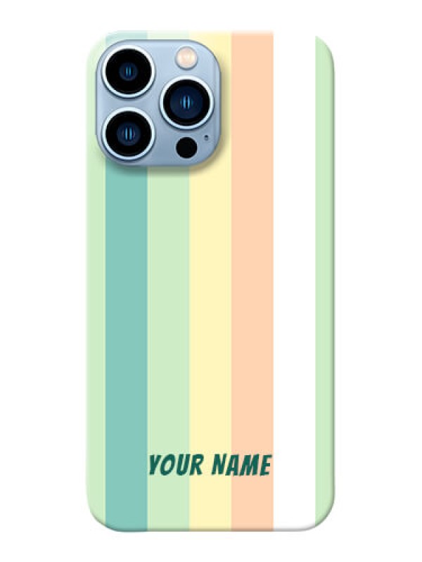 Custom iPhone 13 Pro Max Back Covers: Multi-colour Stripes Design