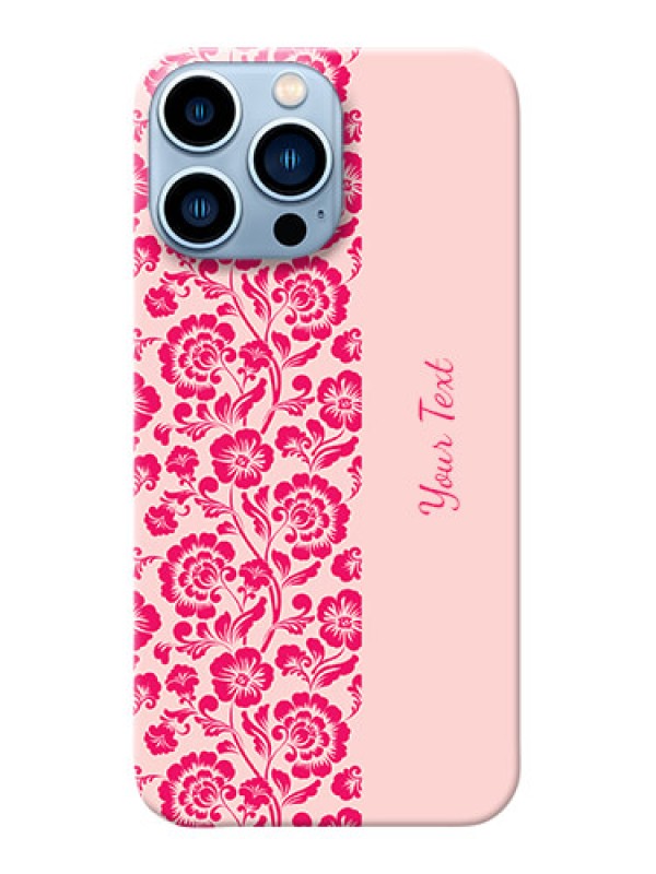 Custom iPhone 13 Pro Max Phone Back Covers: Attractive Floral Pattern Design