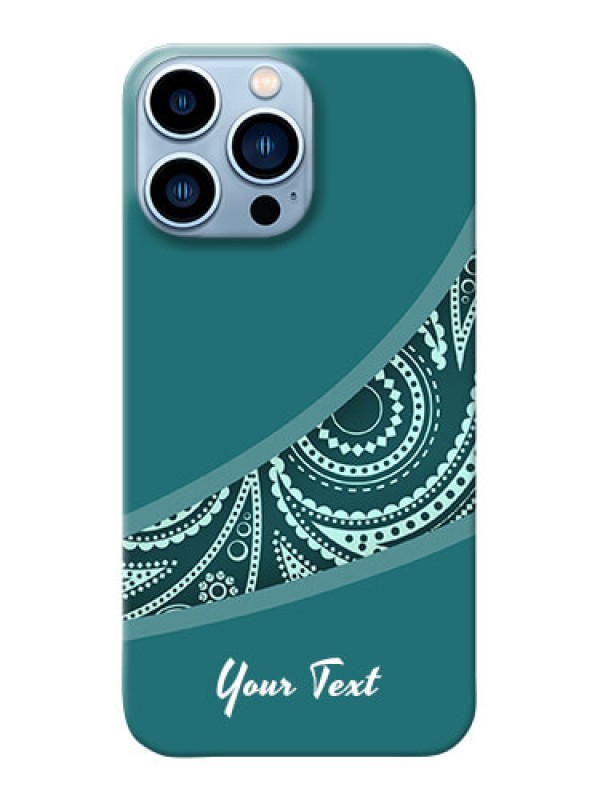 Custom iPhone 13 Pro Max Custom Phone Covers: semi visible floral Design