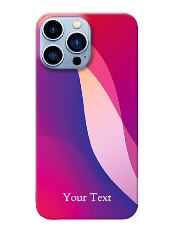 Custom iPhone 13 Pro Max Mobile Back Covers: Digital abstract Overlap Design