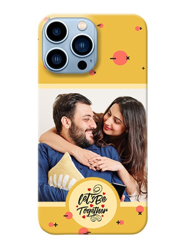 Custom iPhone 13 Pro Max Back Covers: Lets be Together Design