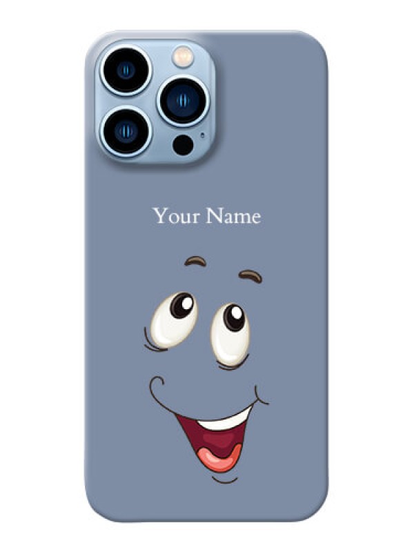 Custom iPhone 13 Pro Max Phone Back Covers: Laughing Cartoon Face Design