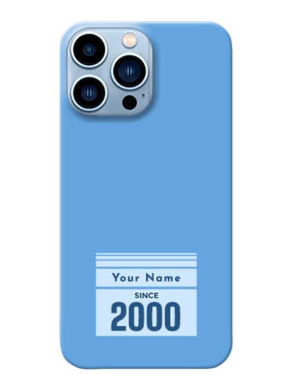 Custom iPhone 13 Pro Max Mobile Back Covers: Custom Year of birth Design